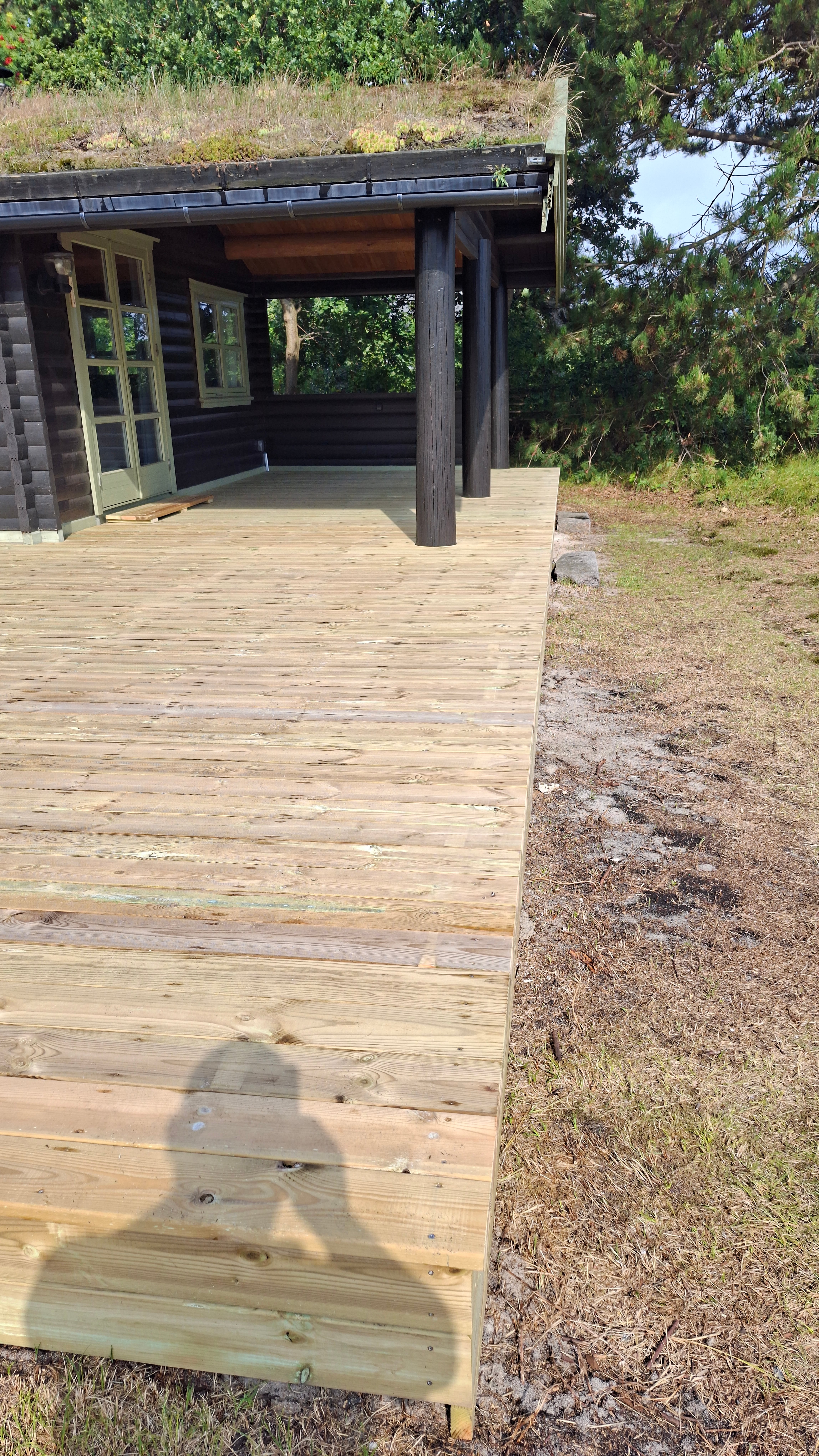 52m2 træterrasse efter